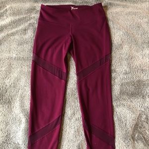 Full Length Leggings With Mesh Detail